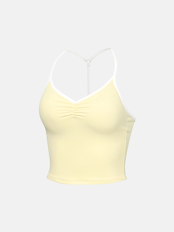預購_Compression Shirred Bra Top by Grandeline