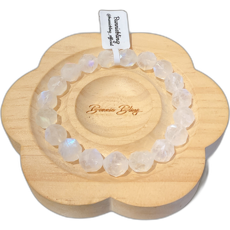 星型切割月亮石手串