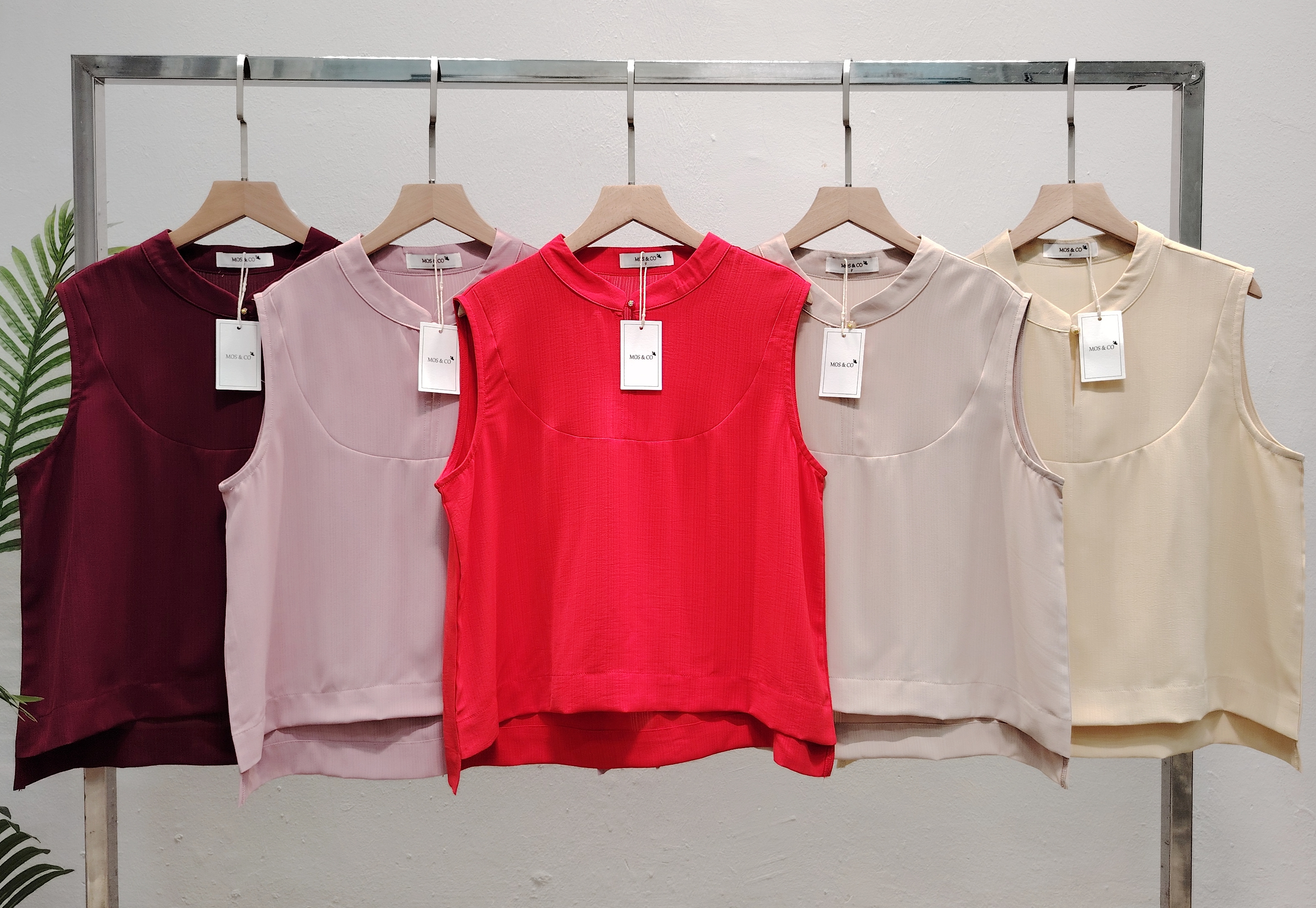 LY604.1 Cny Style Sleeve Less Blouse