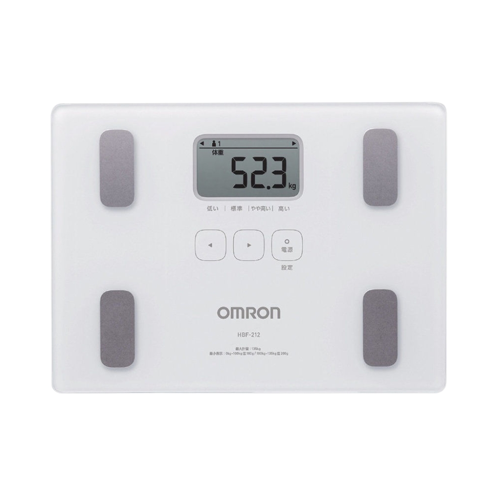 OMRON 歐姆龍 HBF‑212 體重體脂肪測量器｜體脂機・BMI・內臟脂肪・家用體重計｜香港行貨