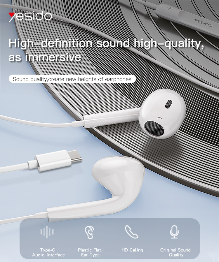 Yesido YH38 Type-C plug Wired Earphone