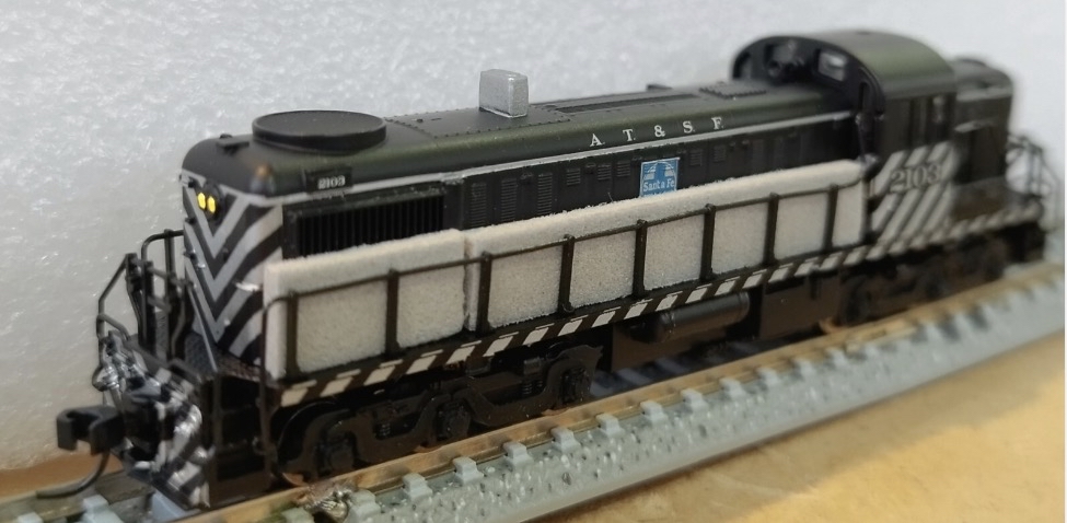 Atlas N' RSD-4/5 Santa Fe #2103 Black/Silver "Zebra Stripe" w/OB