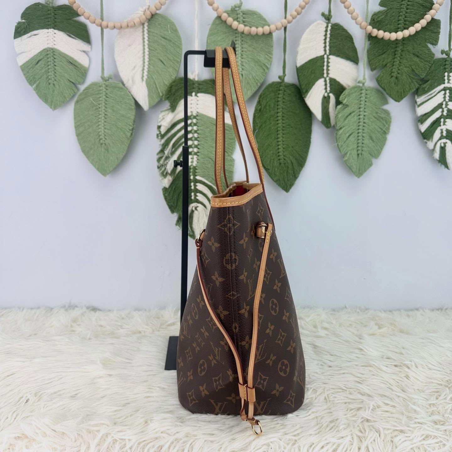 LV🤍PRE OWNED 經典老花NeverFull MM Size 手提單肩包🤎