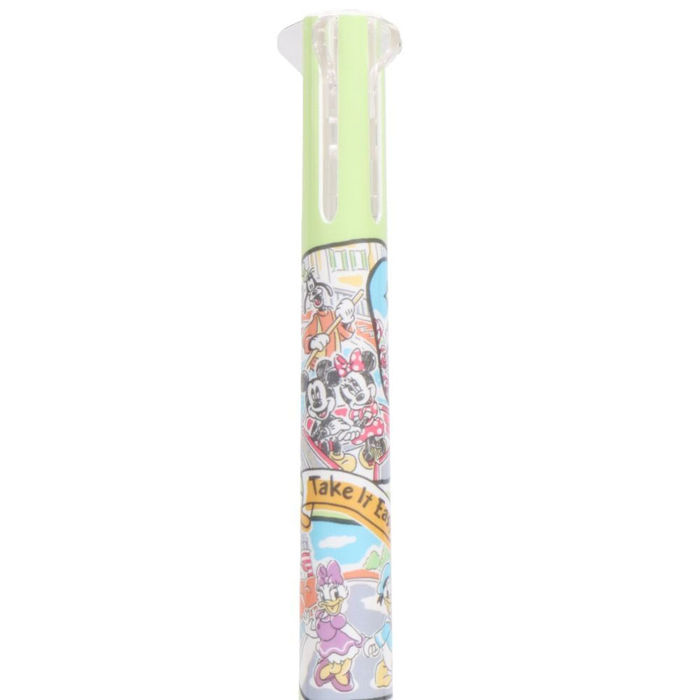 現貨｜【日本 Disney Store 限定】Tokyo Disneyland Resort 東京迪士尼樂園 日本製  Uni Style fit 多功能 5用筆 0.38mm 4色啫喱筆 + 0.5mm 鉛芯筆 068353