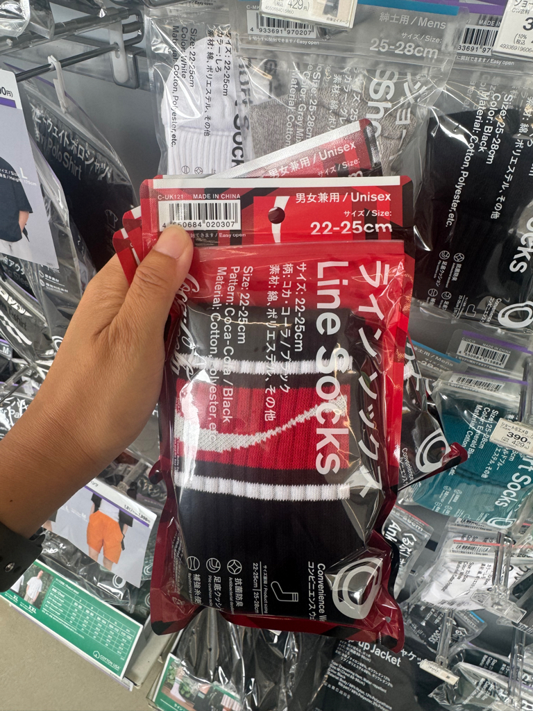 [連線商品需補運費]日本family mart Line Socks中長襪
