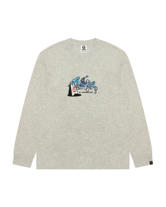 Long sleeve graphic tee with AAPER design (1951XAR)