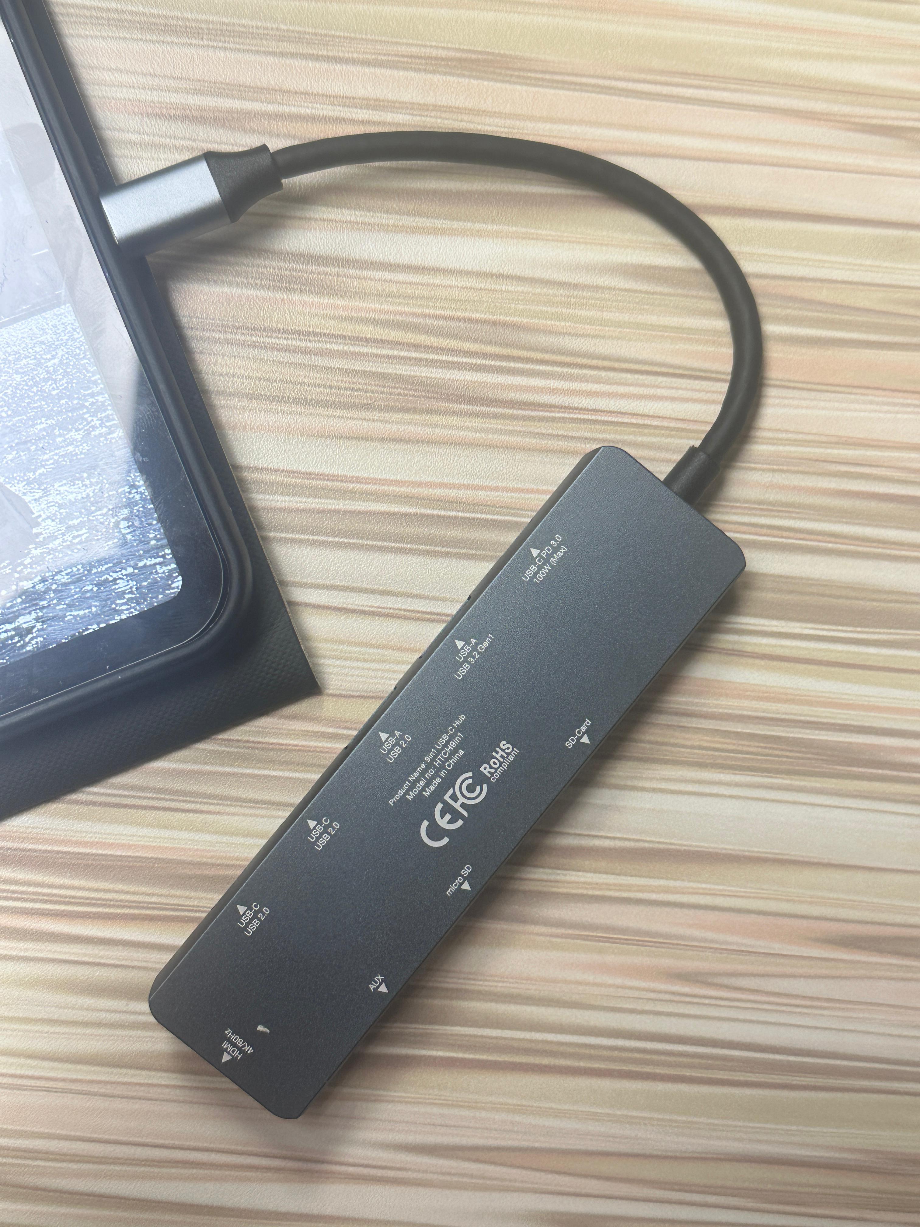 9合1 Type C PD3.0 100W 擴展器 (4K, 60FPS)  (現貨品)