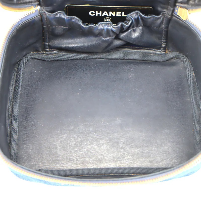 Chanel Coco Mark Denim Vanity Handbag