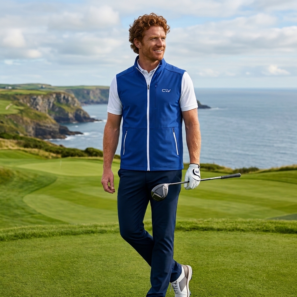 CLV MENS WINDPROOF GOLF VEST 男士防風高爾夫背心
