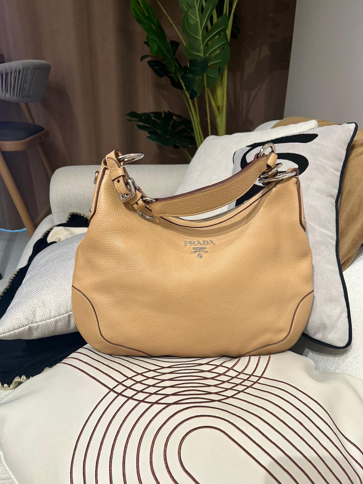 Prada hobo calfskin 100%Authentic,98%new 