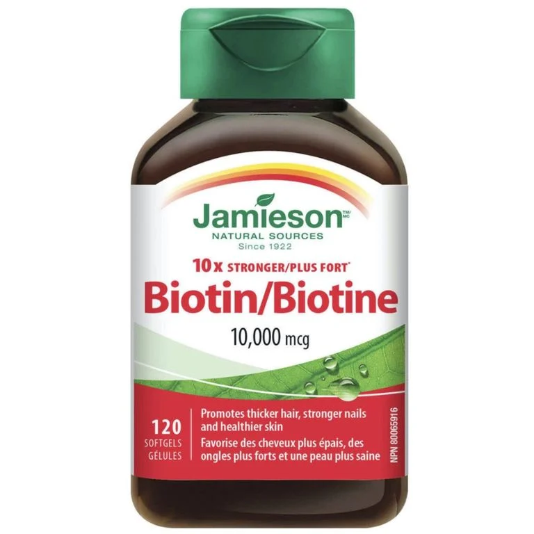 JAMIESON - Biotin（加拿大）生物素軟膠囊 10,000微克(150粒)