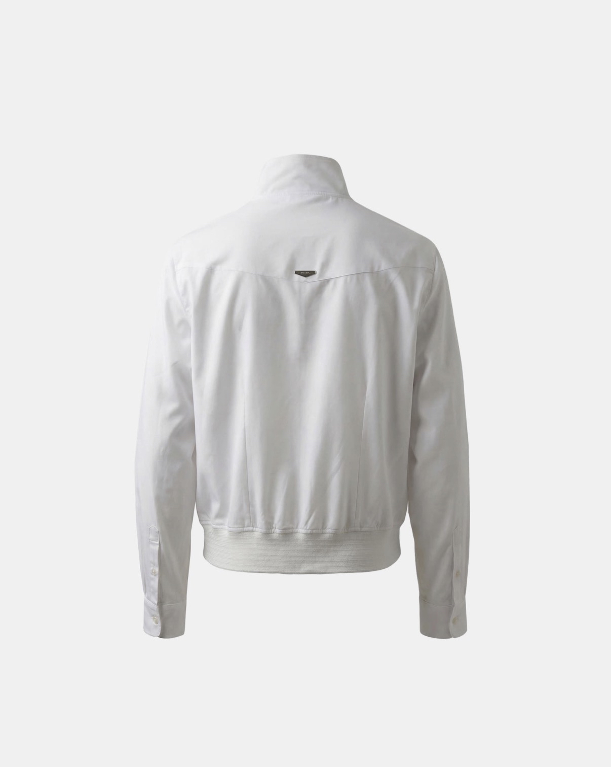 BADBLOOD [w-jkt26-041] Contour High-Neck Lightweight Bomber Shacket - White