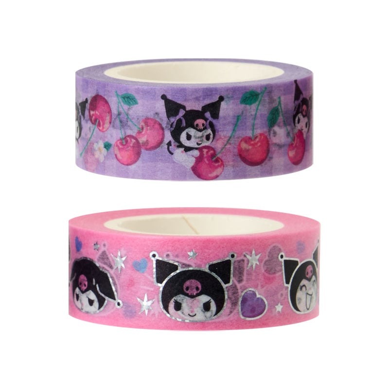 現貨｜【一套兩卷】Sanrio Kuromi 日版 紙膠帶 Masking Tape (58611-1)