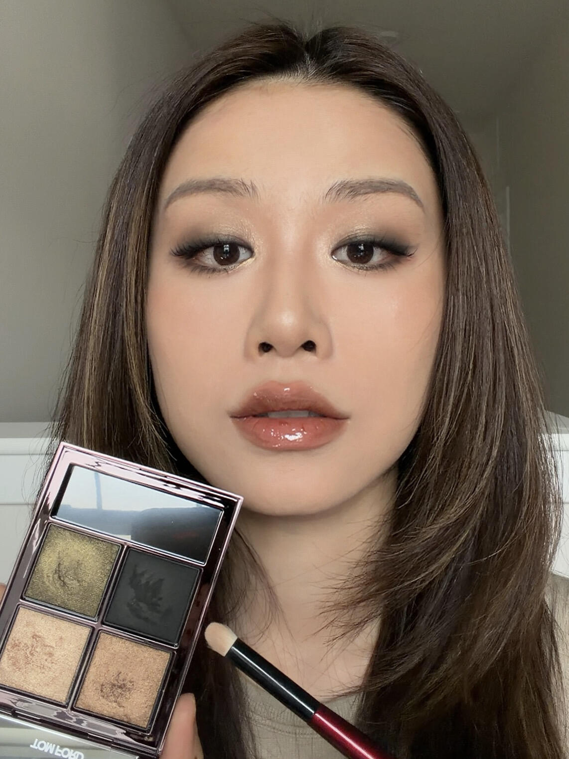 新版 Tom Ford 幻魅四色眼影盤 #47 Olive Smoke 銅雀盤 10g