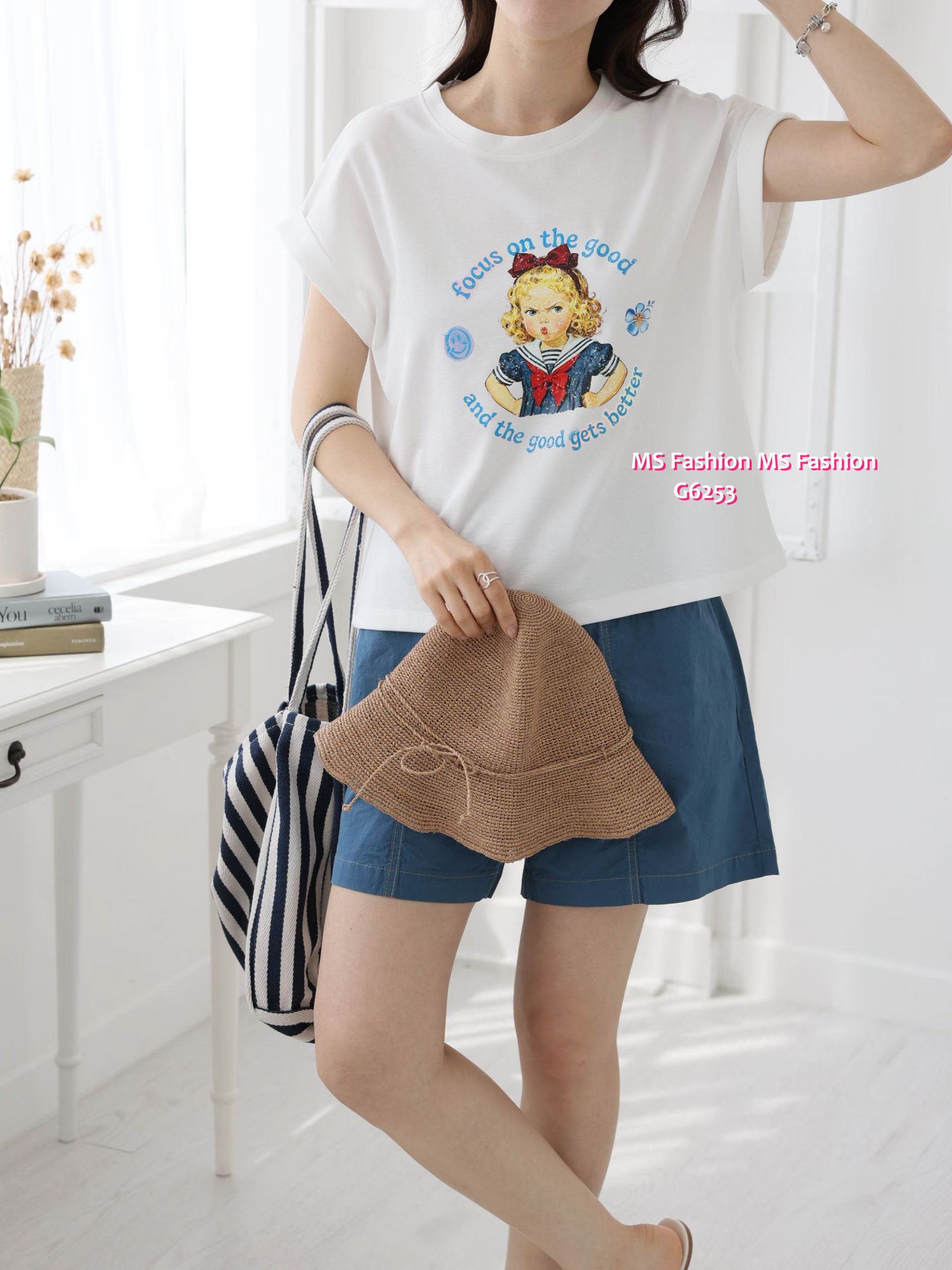 G6253 韓國🇰🇷可愛女仔print top