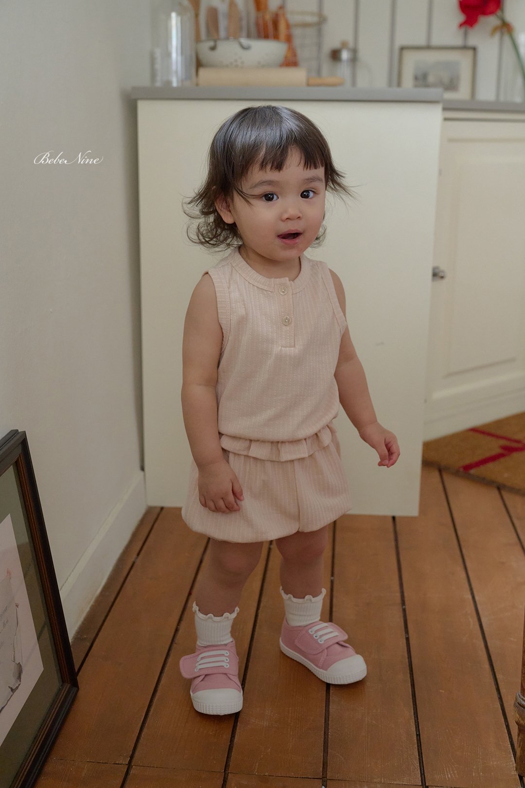 ☀️預訂 韓國直送☀️🇰🇷Bebenine三色荷葉邊下擺背心束腳短褲套裝