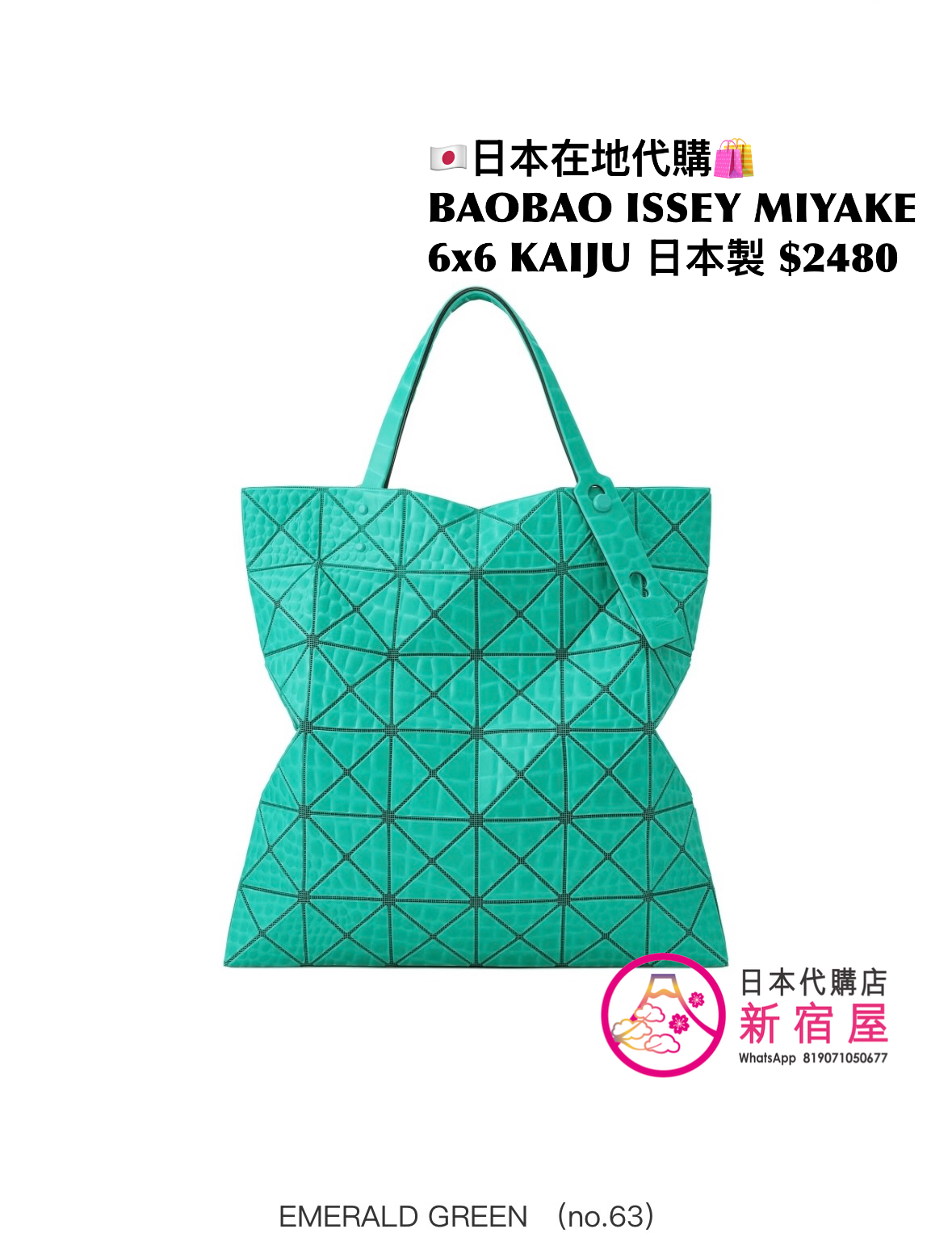 BAOBAO ISSEY MIYAKE 6x6 KAIJU