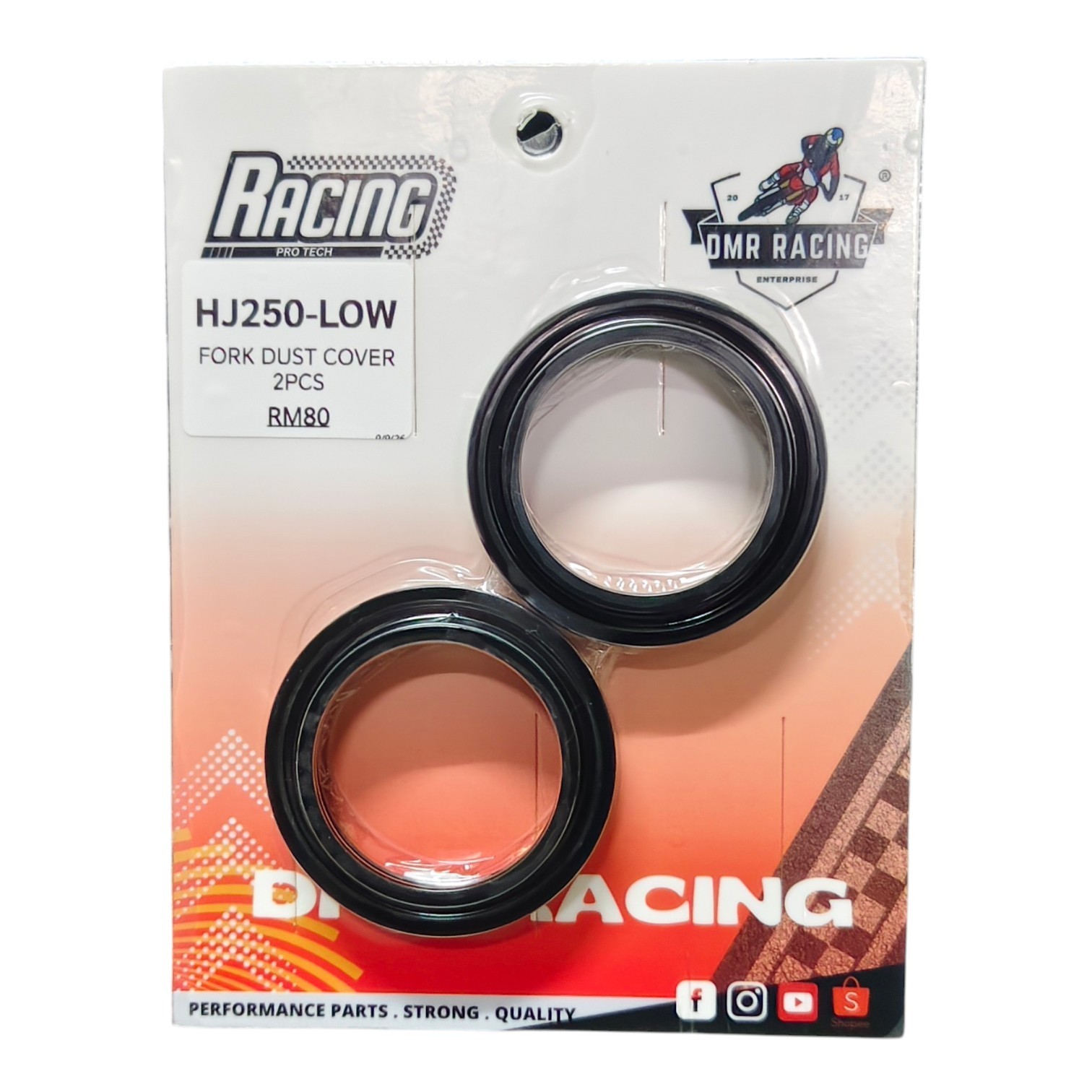 HENG JIAN HJ250 LOW SPEC 43MM 2 Stroke 4 Stroke Repair Fork Suspension Oil Seal & Dust Seal
