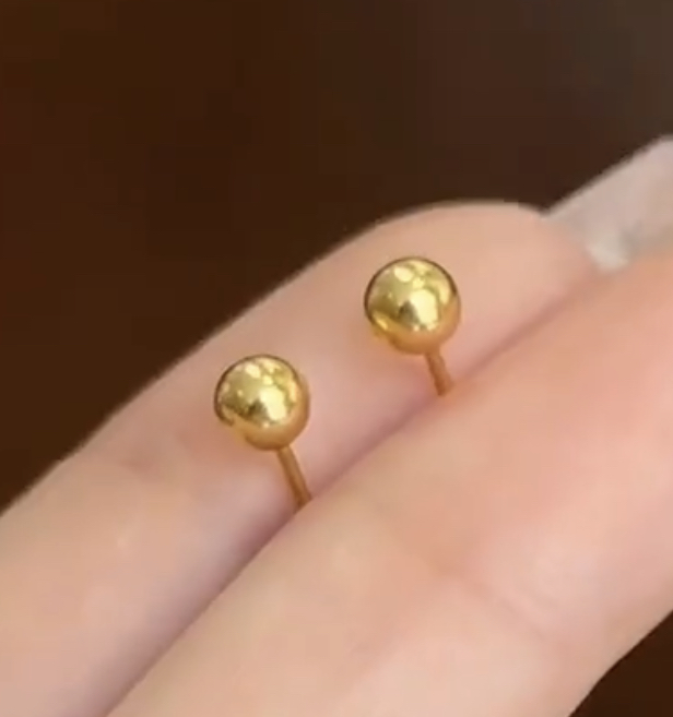 【无氢5D】四叶草/蝴蝶/雪花-耳钉