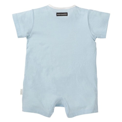 Monpoke 嬰兒比卡超藍色雲雲短袖衣 one size 70-80cm