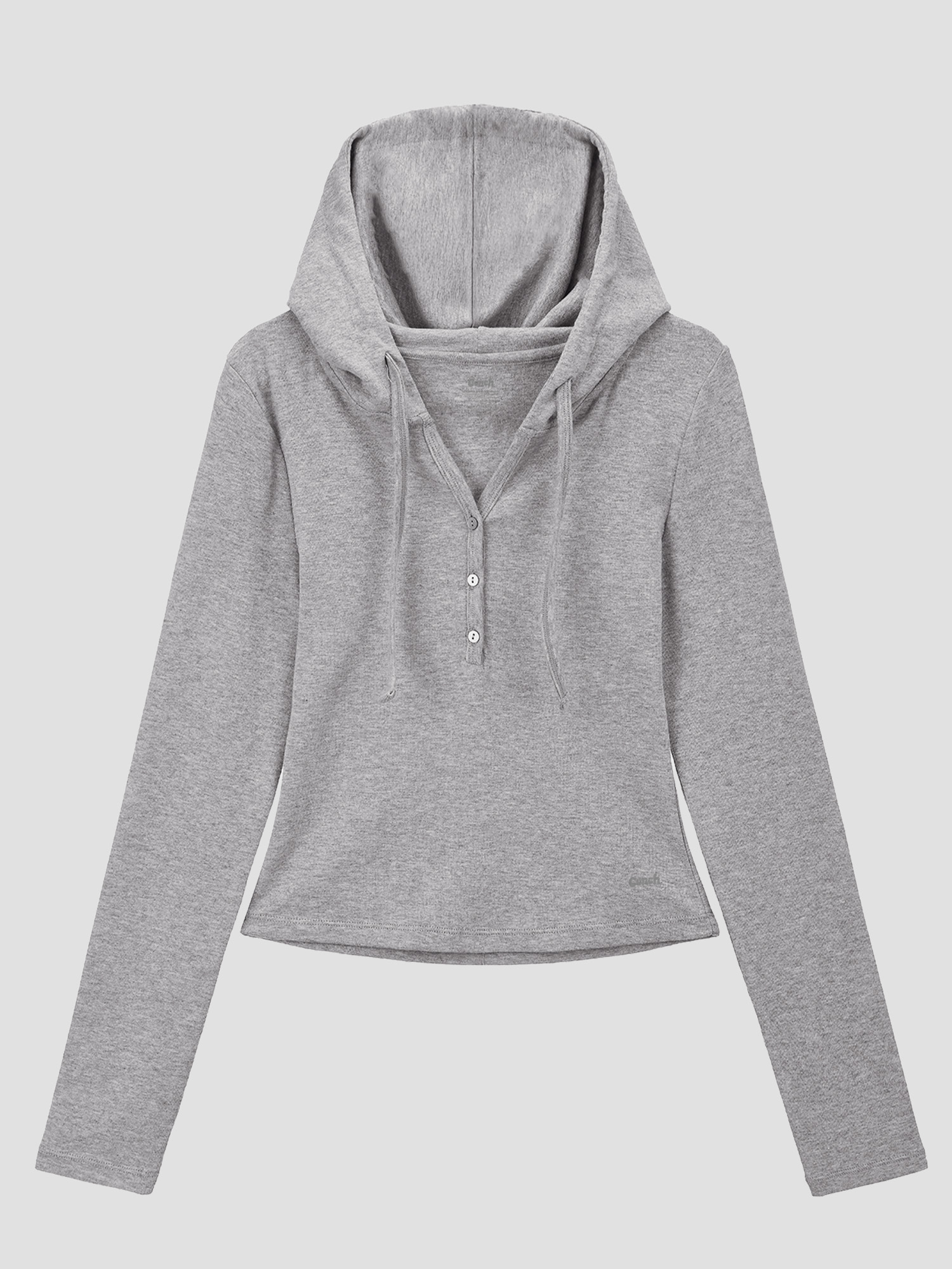 預購_V-neck Slim Fit Hooded T-shirt (有帽) by Conch