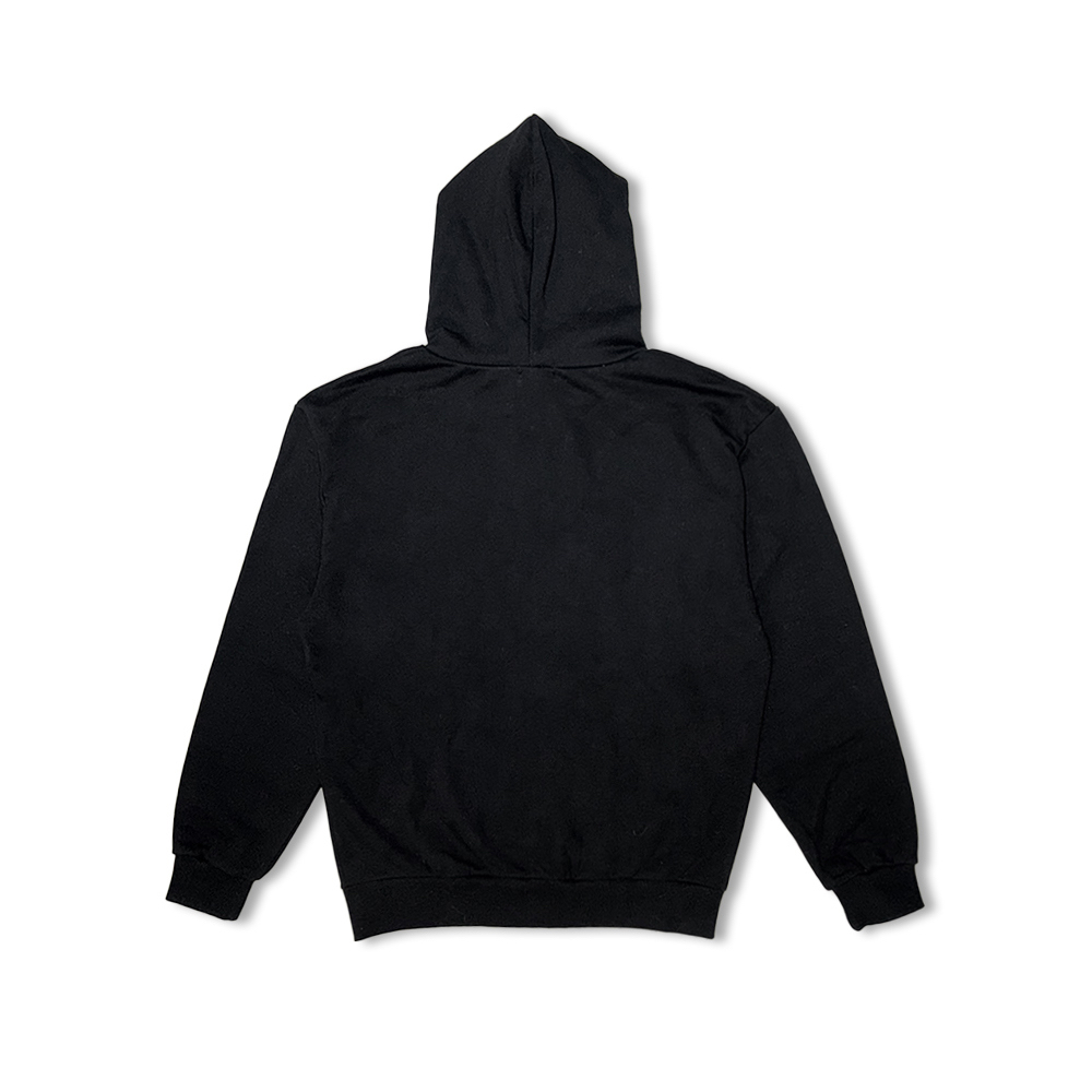 Oversized Nocturnal Lily Zip Hoodie