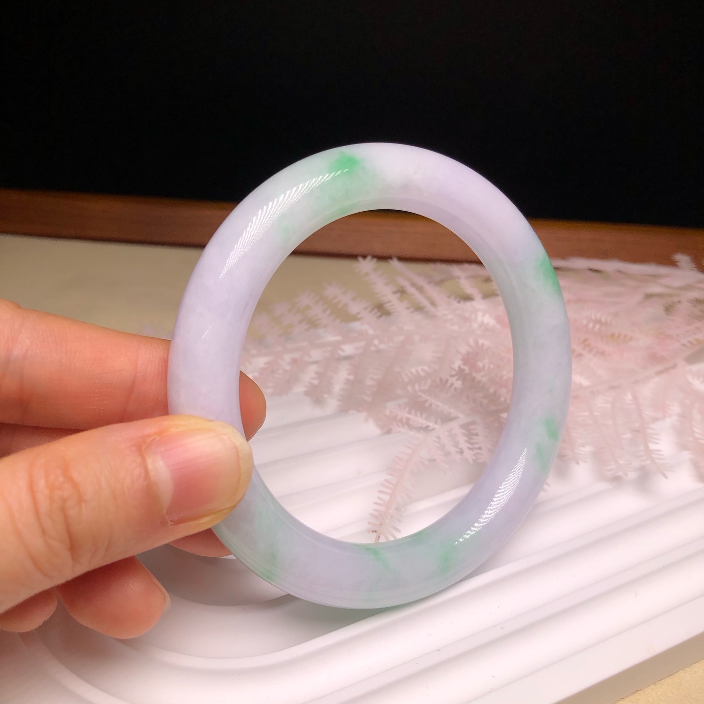 白底青圓鐲57.5mm YM00180