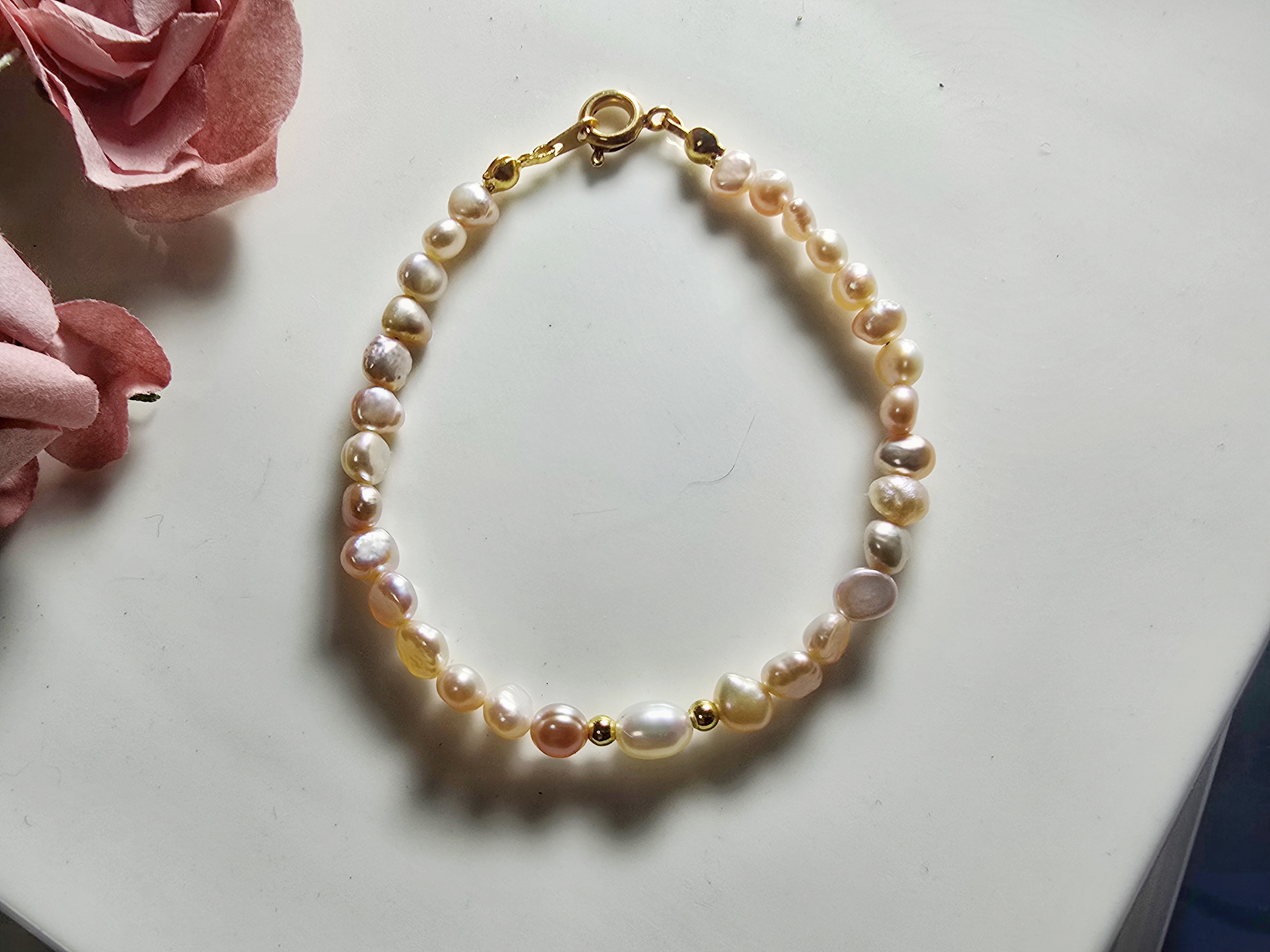 FWP0125-13  天然珍珠復古手鏈