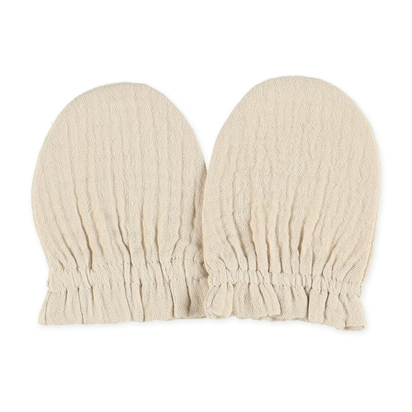 🇯🇵預訂 日本直送🇯🇵雙層棉紗星月印花新生兒純棉手套兩件套