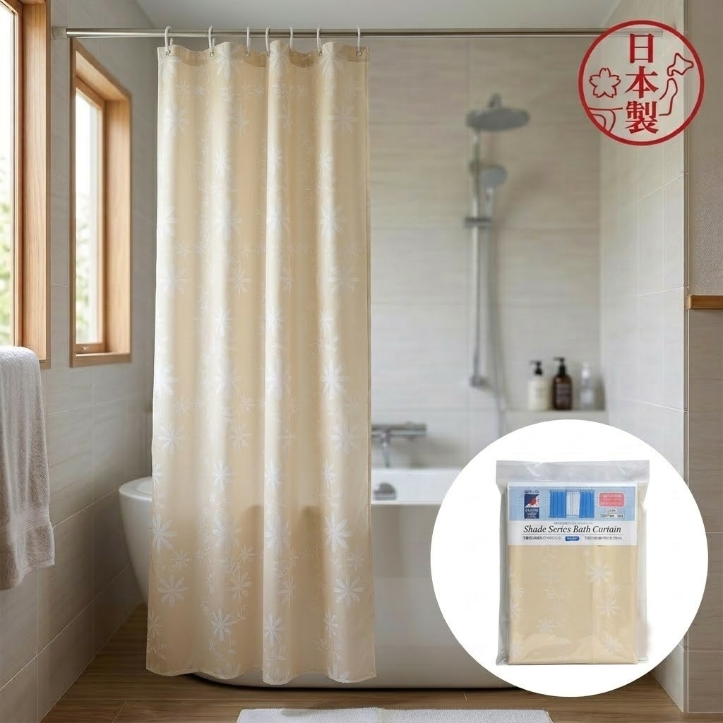 🔥🔥【日本製《MTK》浴室窗用遮光防黴浴簾】150cm
