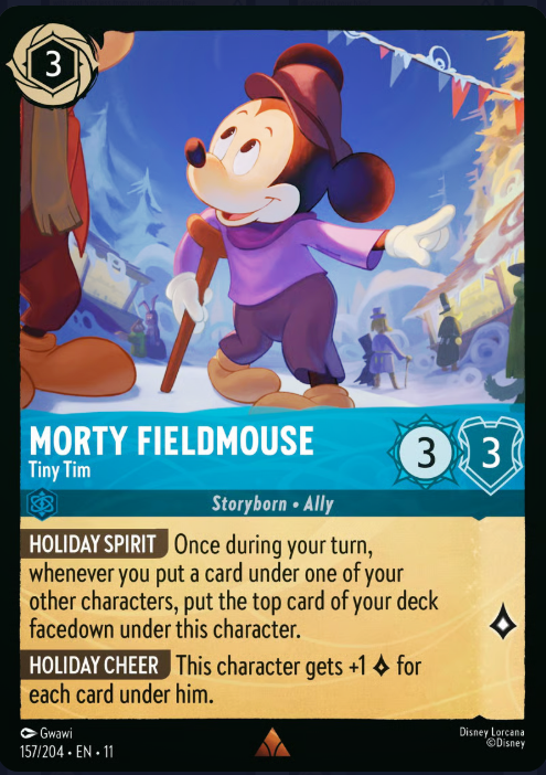 157/204 Morty Fieldmouse - Tiny Tim R