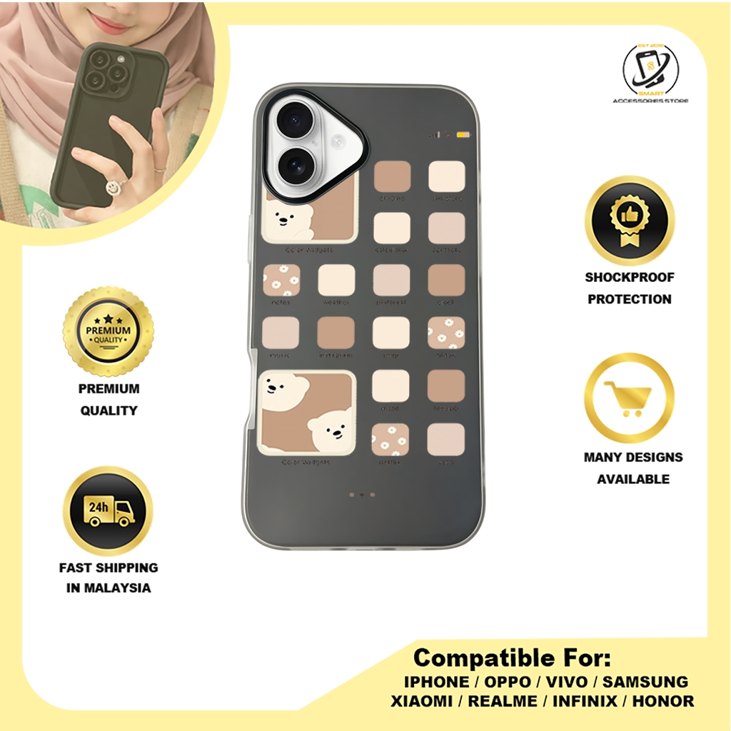 JELLY CASE PHONE FOR IPHONE - DESIGN BEAR E