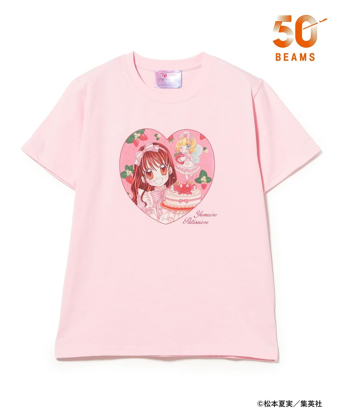 《Pre-Order》夢色蛋糕師 Strawberry & Vanilla Tee｜Ribbonりぼん 70周年 × BEAMS MANGART × Ray BEAMS (26177-P）