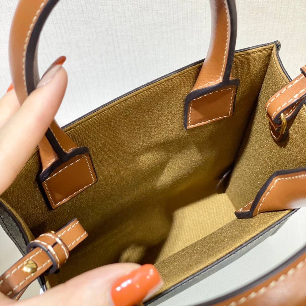 🔥大货实拍图 𝗖𝗘𝗟𝗜𝗡𝗘 ♥ 𝗧𝗥𝗜𝗢𝗠𝗣𝗛𝗘 𝗖𝗔𝗕𝗔𝗦 𝗧𝗢𝗧𝗘 𝙘𝙚𝙡𝙞𝙣𝙚的爱心𝙡𝙤𝙜𝙤也太会了吧！直接俘虏我！实在是太会抢钱了！托特包的天花板🥇 型号：194372 尺寸：17*21*4cm