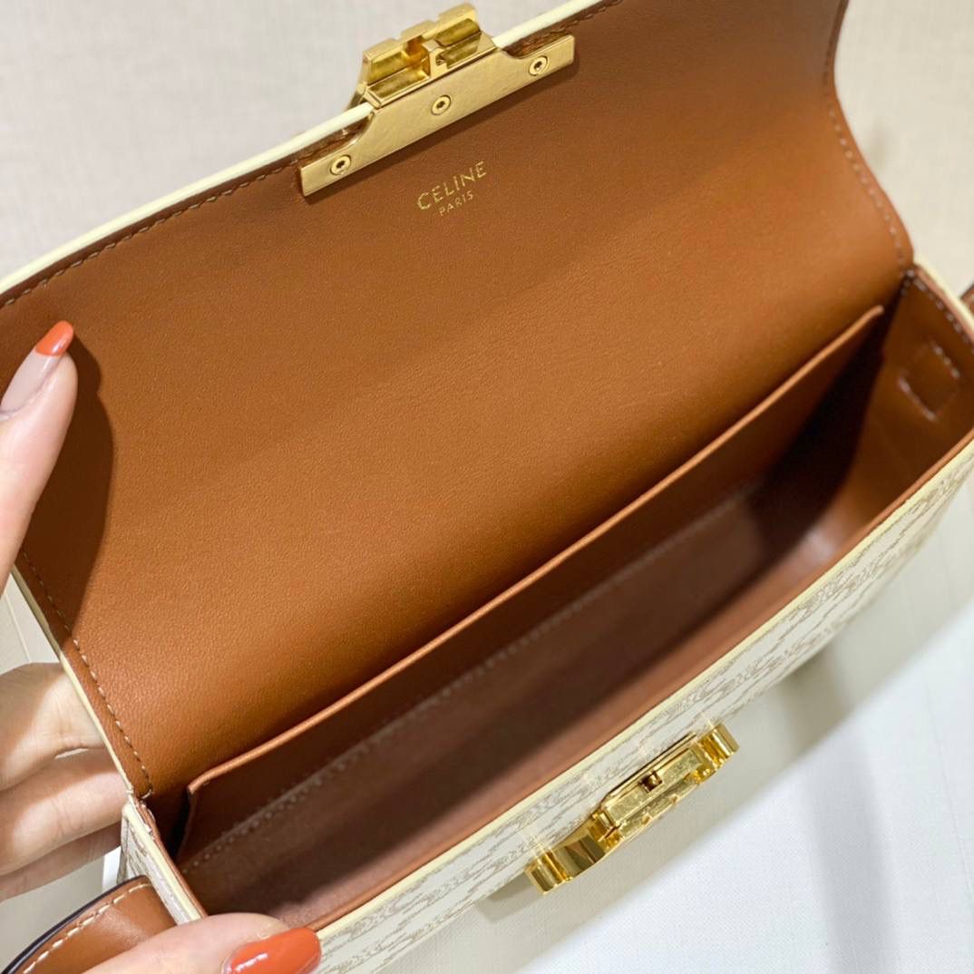 🔥大货实拍图 𝗖𝗘𝗟𝗜𝗡𝗘 ♥ 𝗧𝗥𝗜𝗢𝗠𝗣𝗛𝗘 𝗦𝗛𝗢𝗨𝗟𝗗𝗘𝗥 𝗕𝗔𝗚 感觉这两年𝐂𝐞𝐥𝐢𝐧𝐞是不是打开了任督二脉！出的包是越来越绝了！新款凯旋门腋下包简直惊喜爆棚！确认过眼神是我想要的包！必须要拥有的那种❗️ 型号：194142 尺寸：20*10*4cm