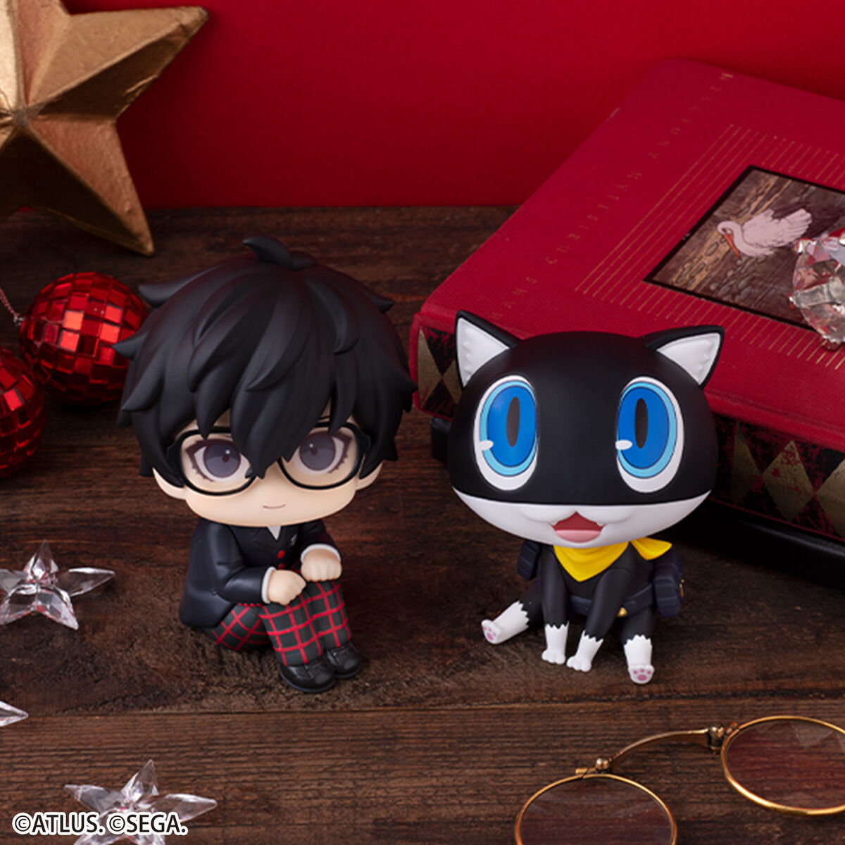 (預訂訂金 $200) (總價 $533) (魂限) MegaHouse Lookup Persona 5 Royal Protagonist & Morgana 女神異聞錄5 雨宮蓮 & 摩爾加納 (連特典座墊) (行版) 