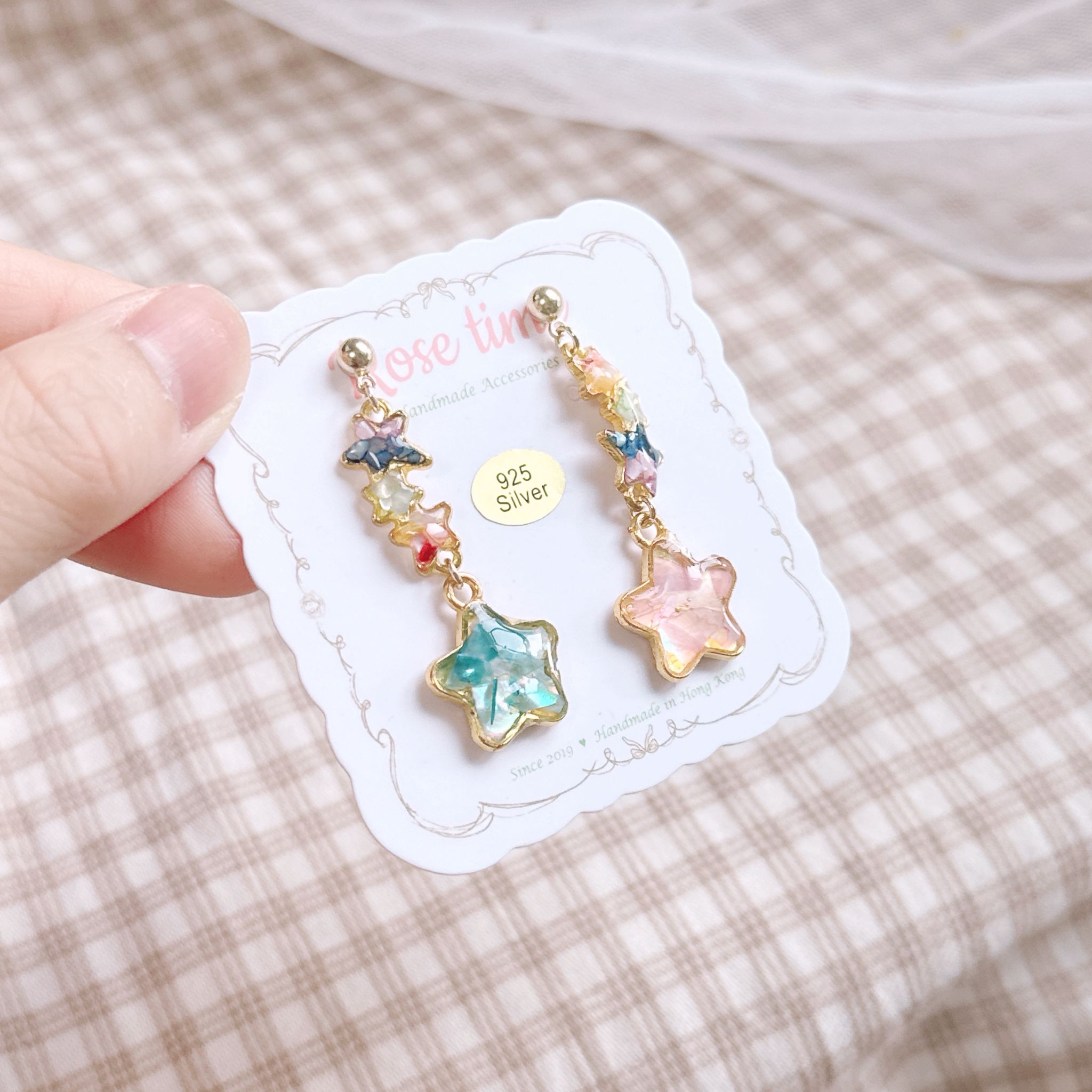 一閃一閃小星星⭐️ 貝殼耳環