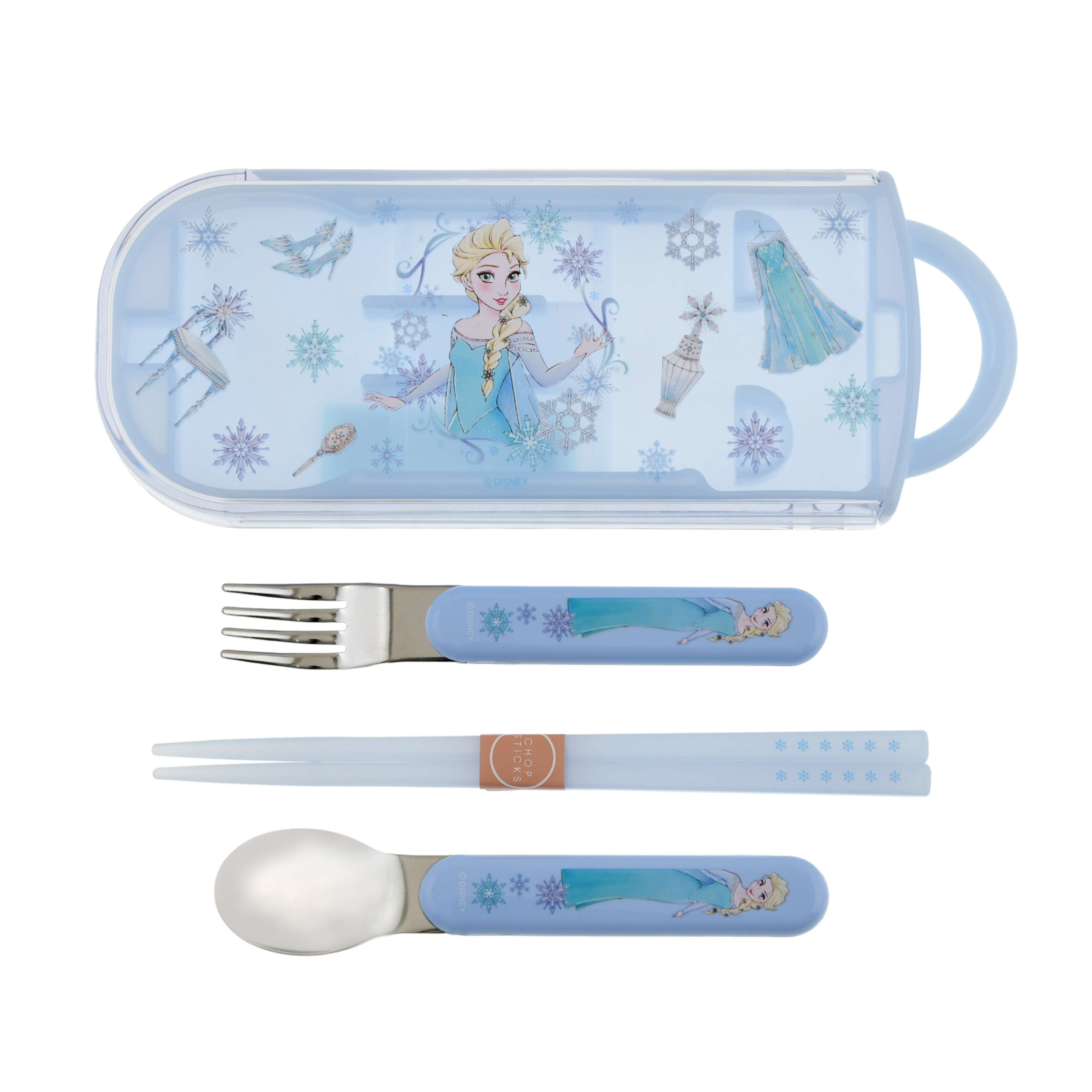 🎀【預訂】 Disney Back to School 筷子套裝3件套 - Frozen Elsa