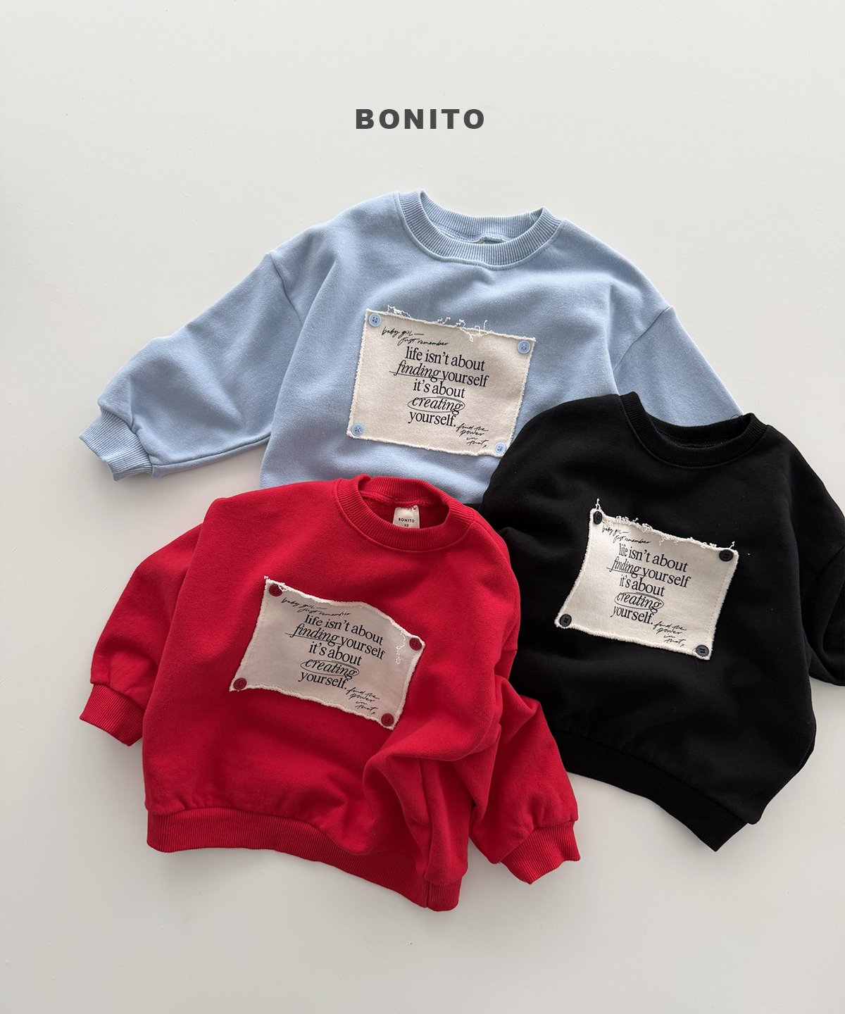 BONITO Remember Button Sweatshirt