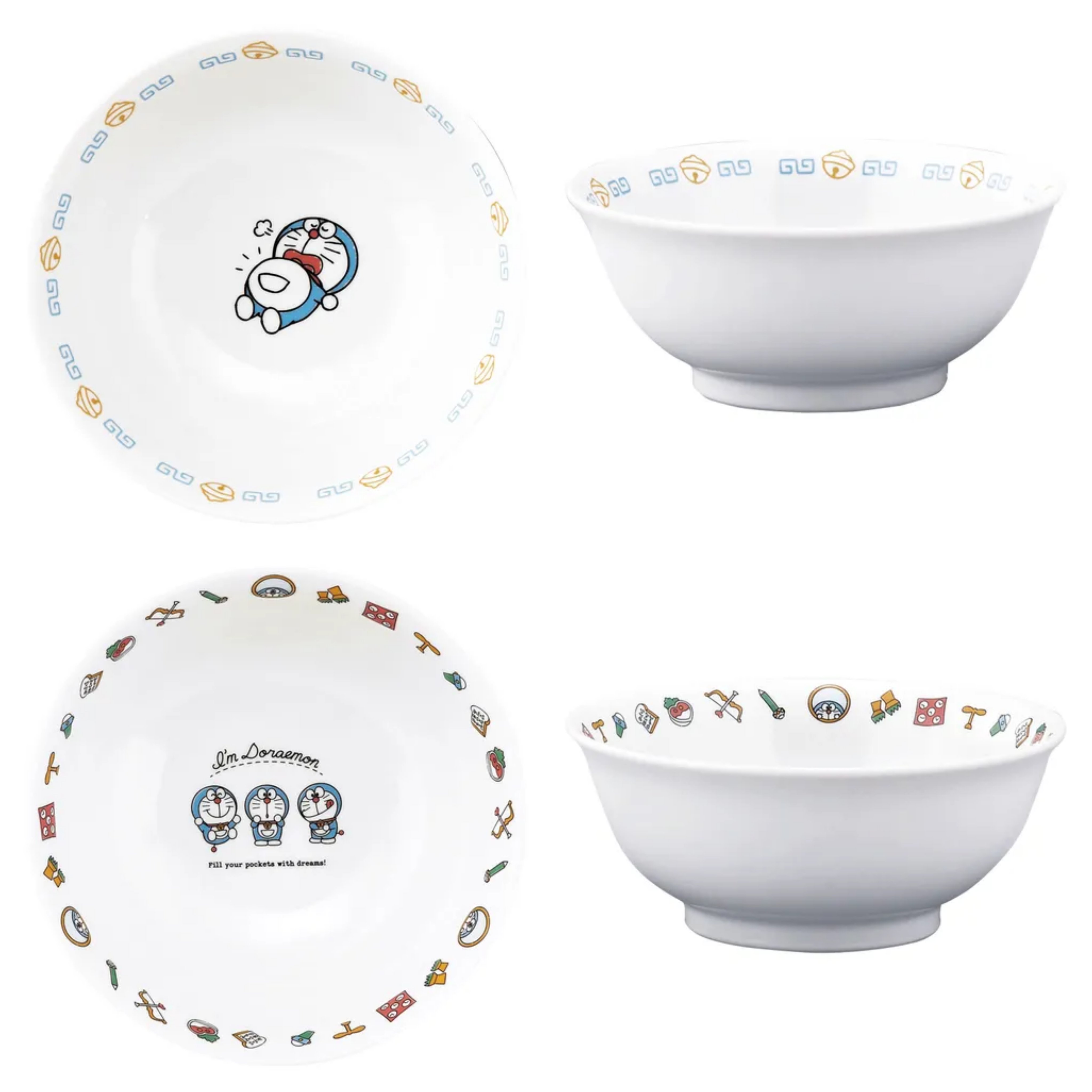 日本直送~新款多啦A夢中華拉麵碗 2款選擇
