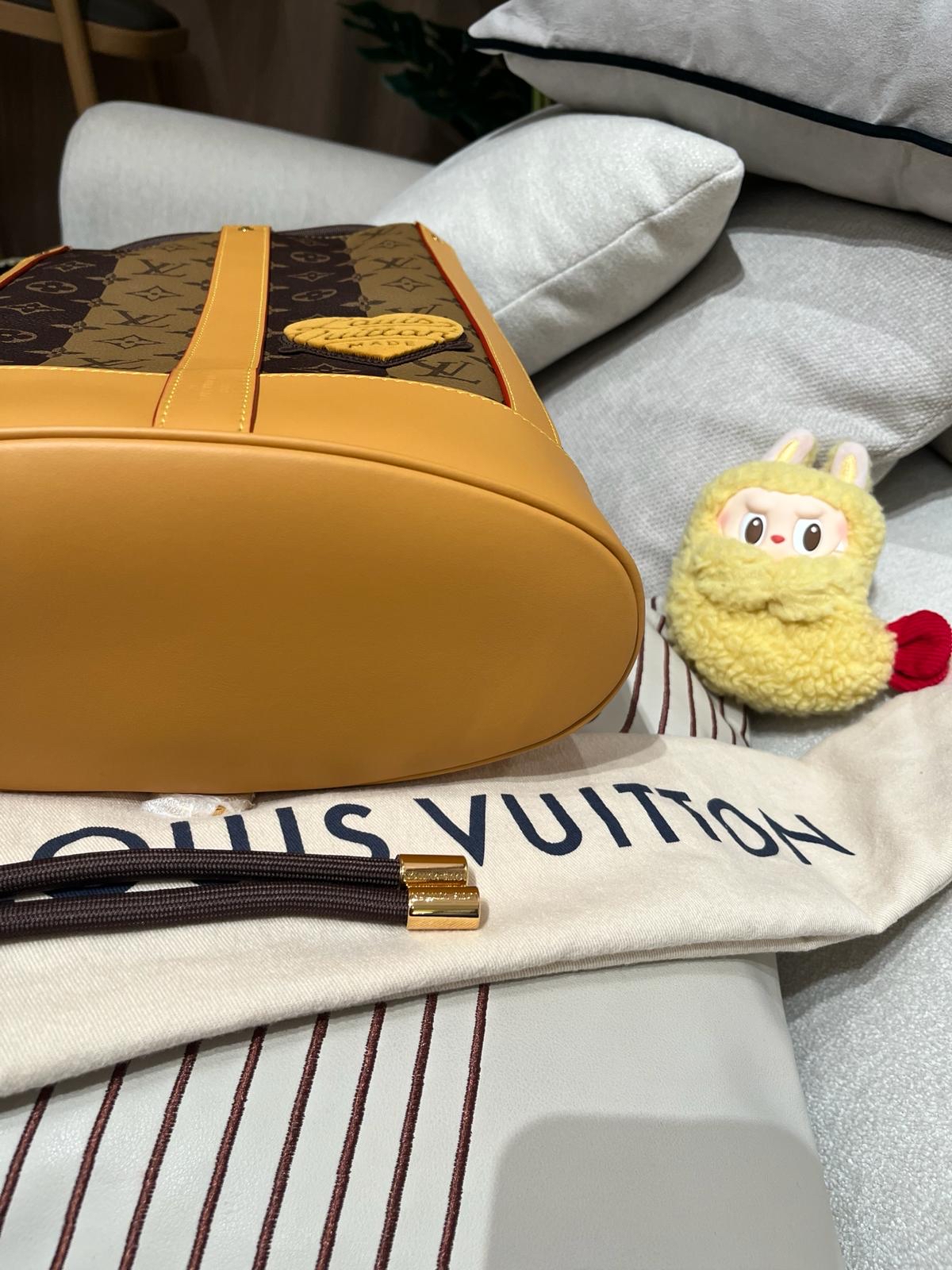 未使用品 LV x NIGO Randonee 聯名款水桶backpack 限量版 100%Authentic,未使用品 ✅塵袋
