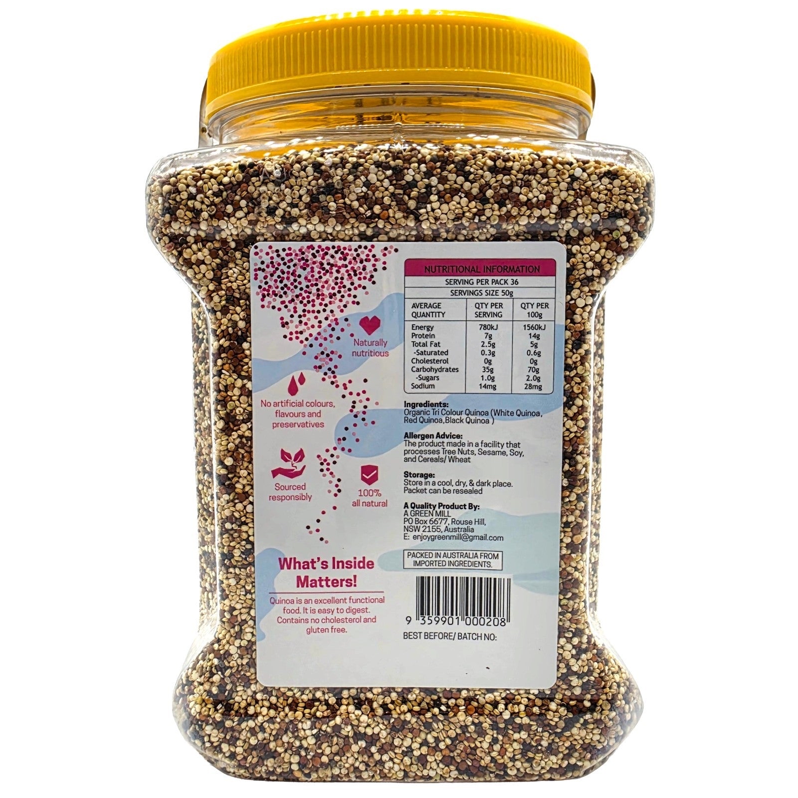 澳洲Costco  澳洲進口 A GREEN MILL 有機三色藜麥 1.8KG 