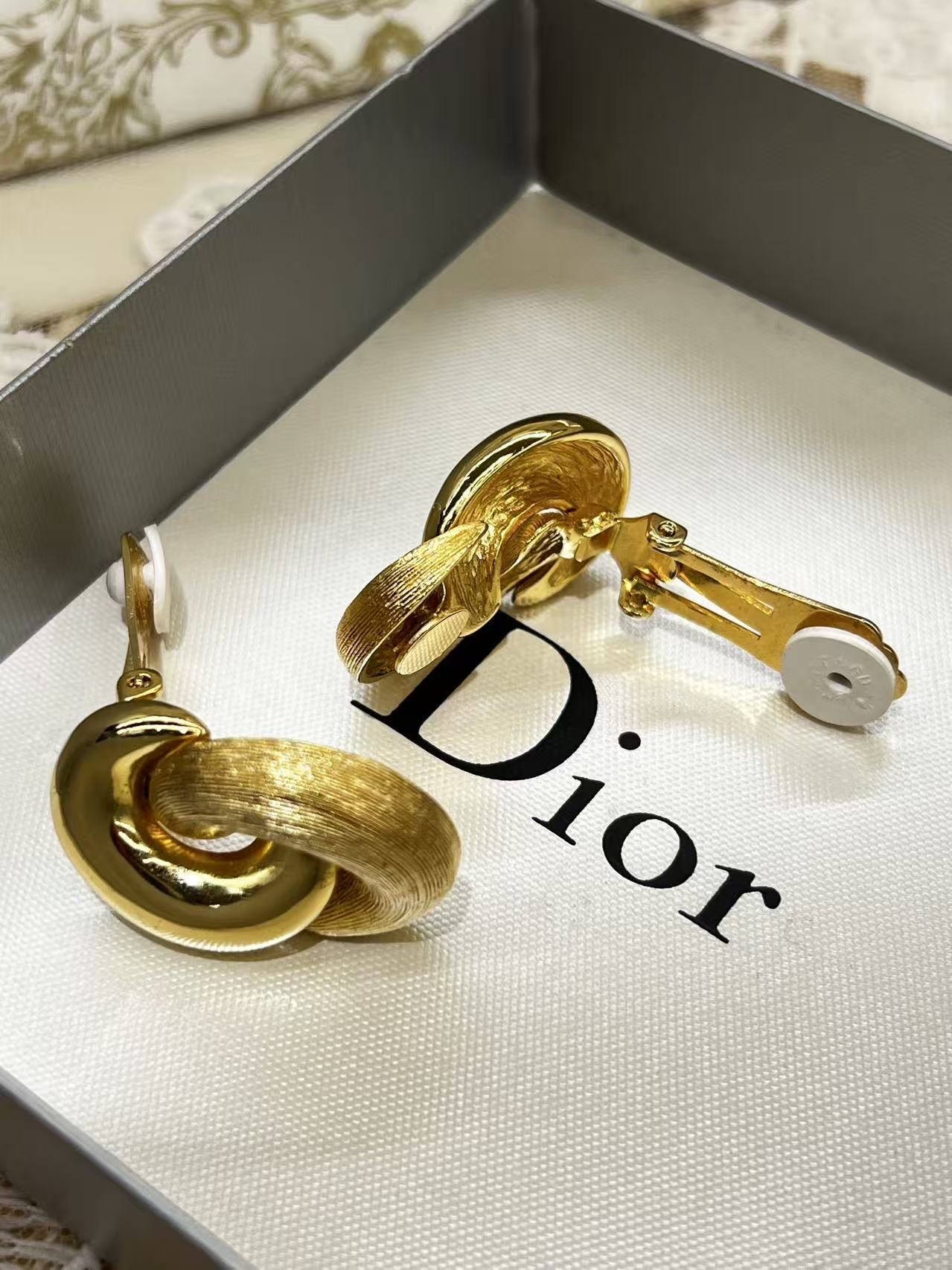 Christian Dior Vintage Love Knot Earrings