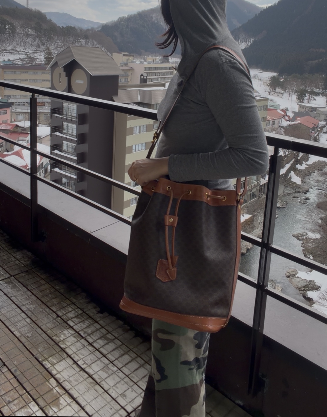 Vintage celine bucket bag