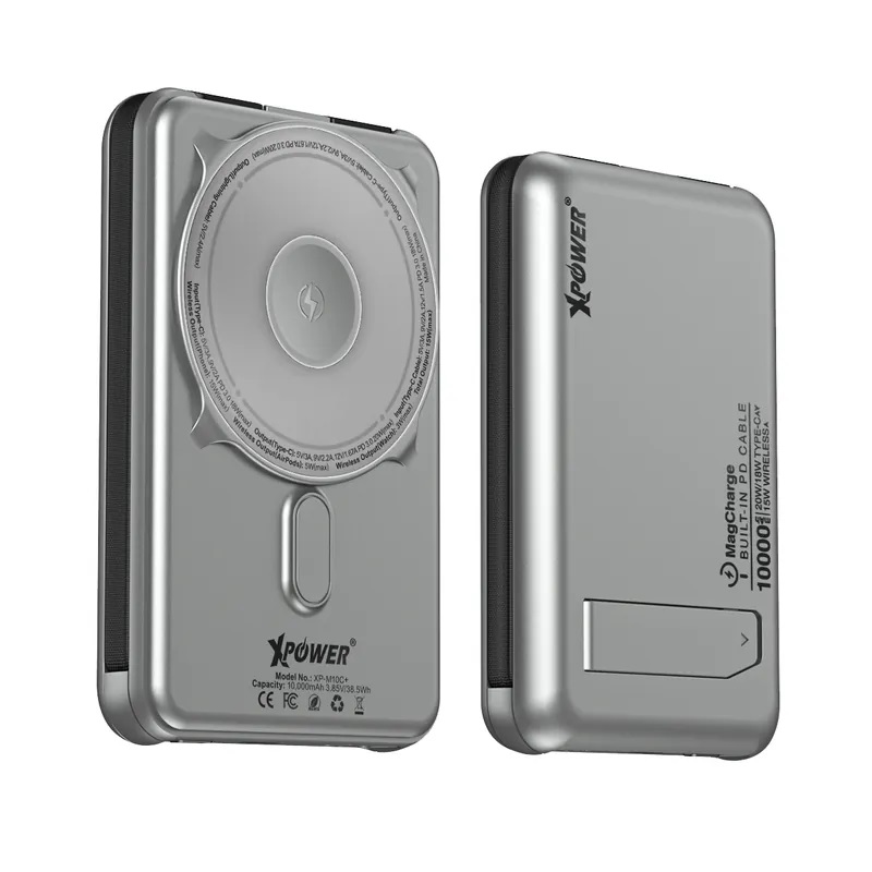 (3C認證)XPower M10C+ 6合1多功能數顯10000mAh 20W PD3.0 + 磁吸無線移動電源