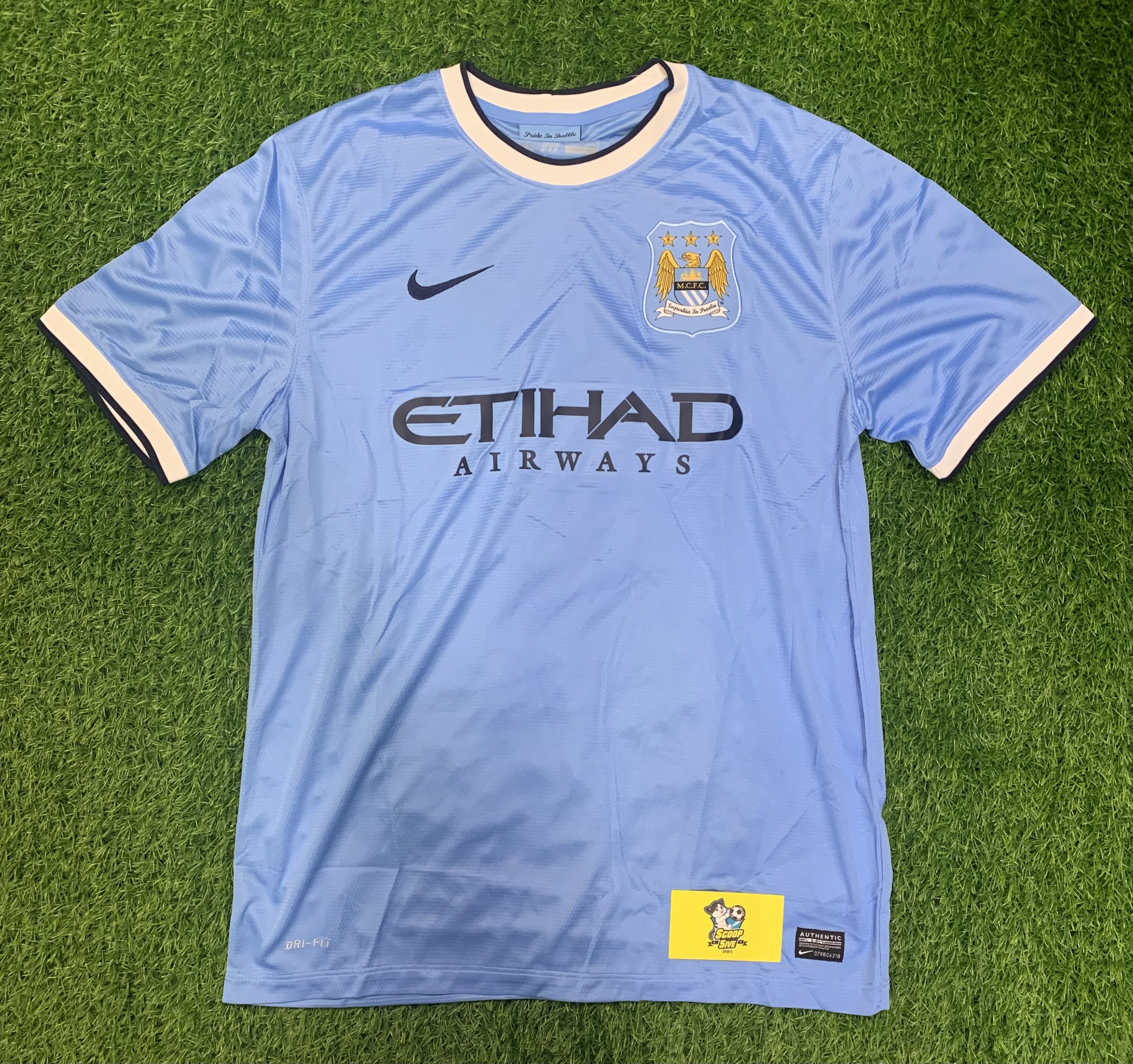 2013-14 曼城 主場 球迷版 短袖