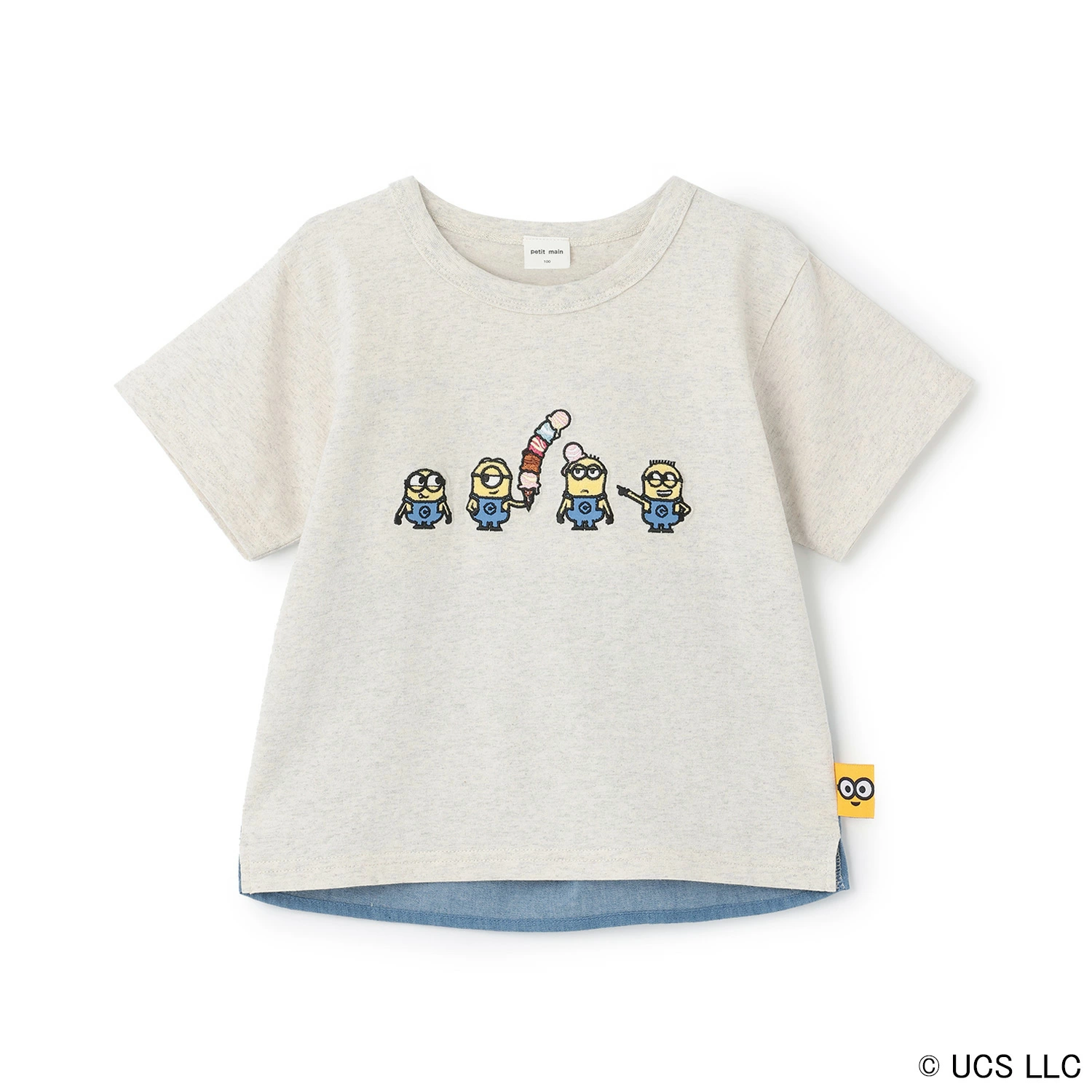 🆕【⭐訂購⭐】🌀🇯🇵 日本直送🌀#Minions 刺繡 布料拼接 短袖Tee [3款選] 🌀 [ELFA-0128]