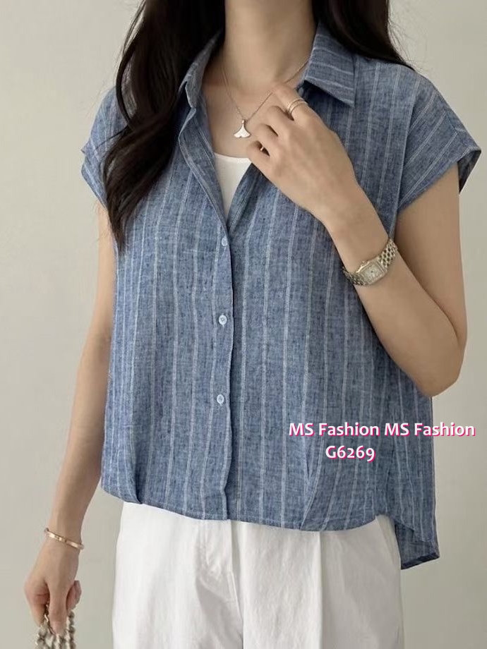 G6268 韓國🇰🇷假兩件條子top