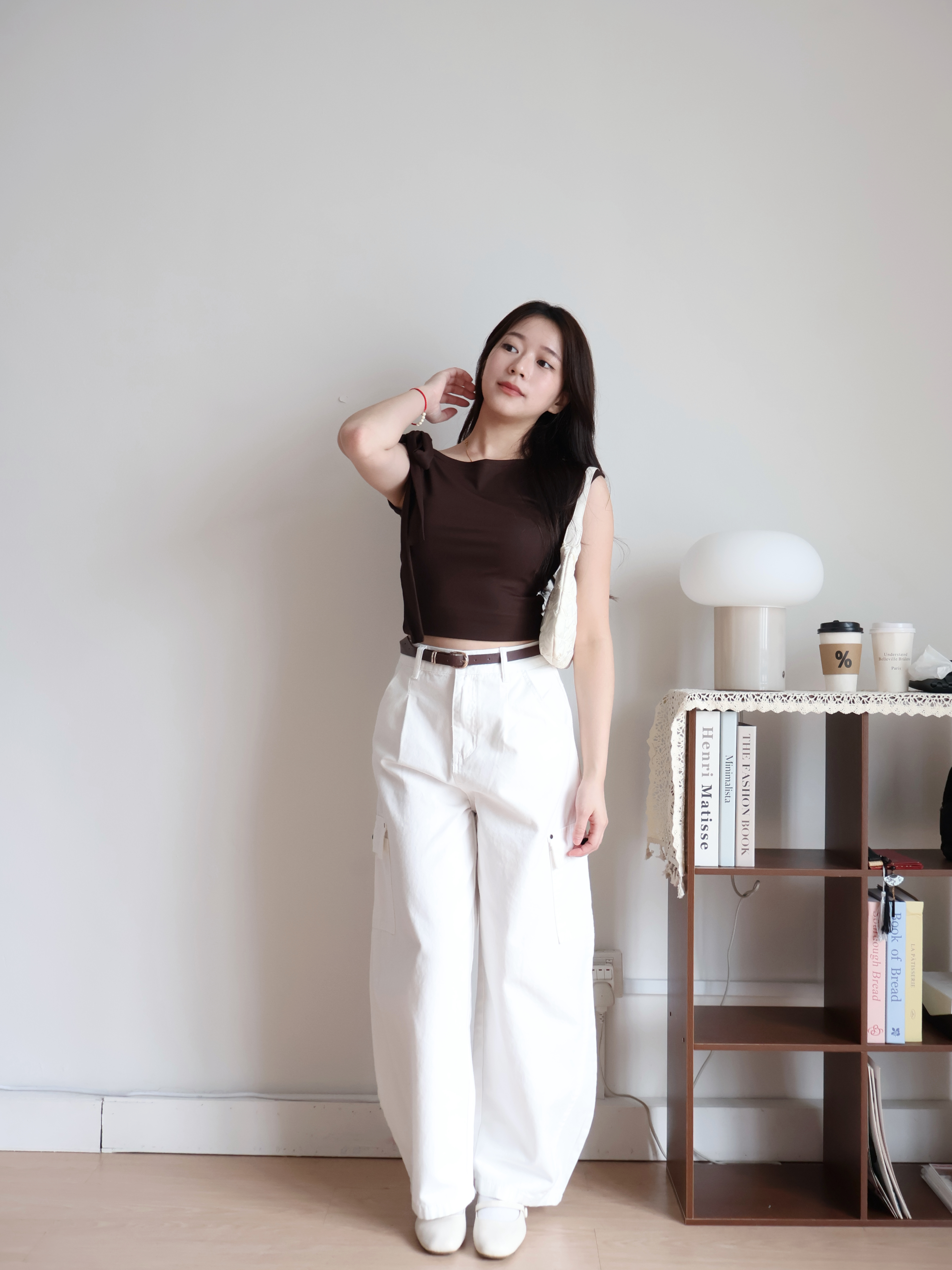 Hazel Cropped Top | Brown