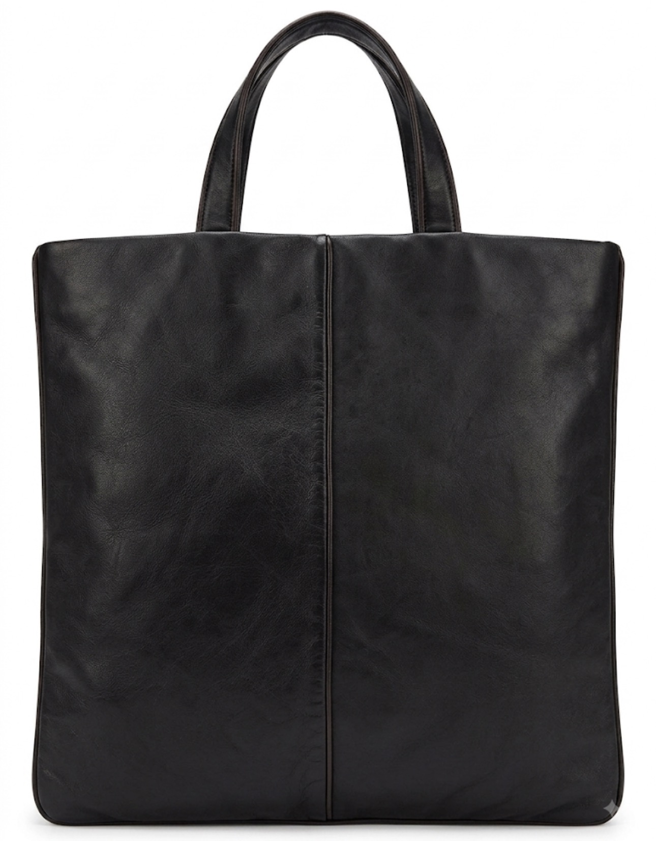 Loewe Black Leather Tote Bag